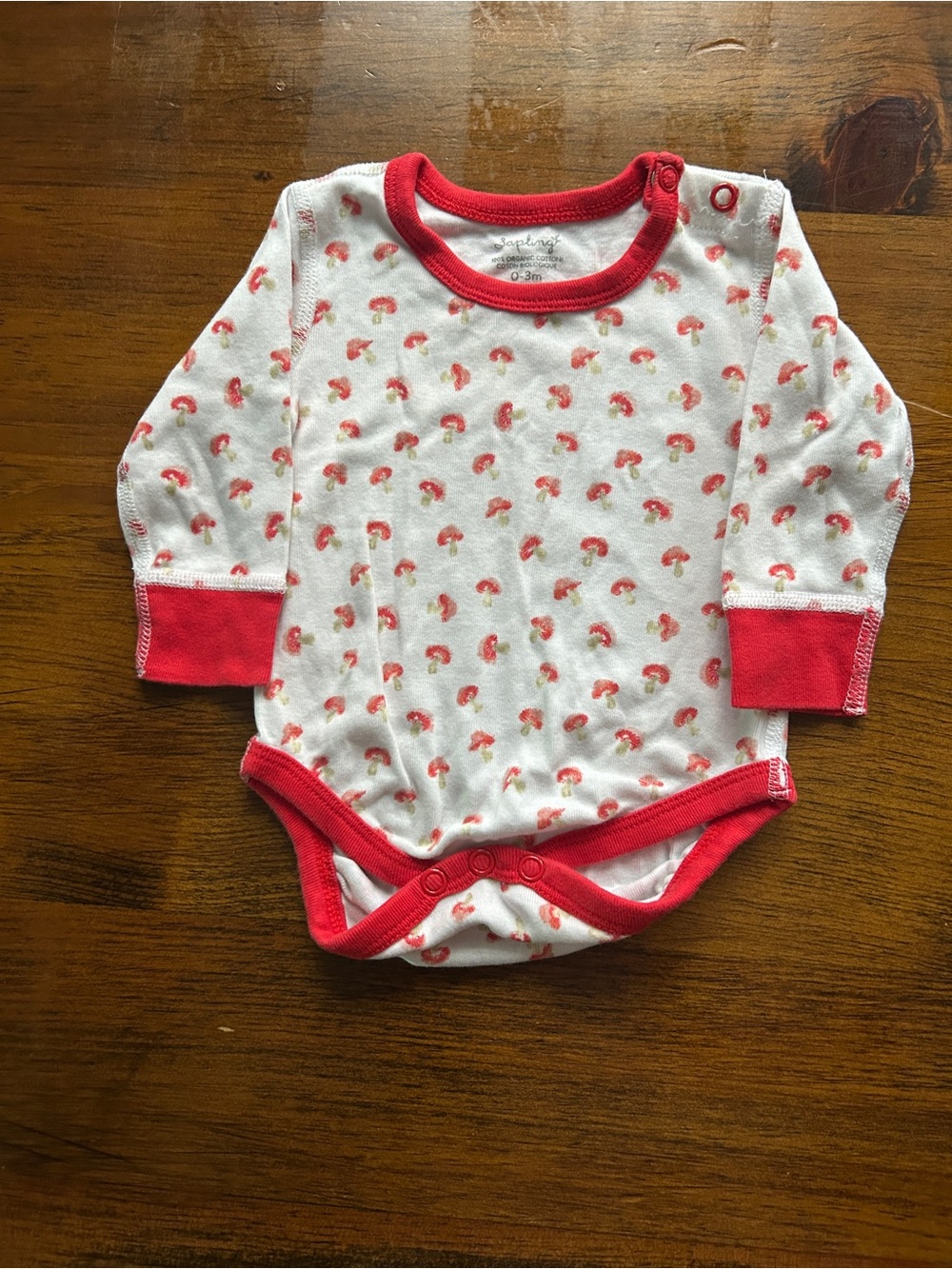 Mushroom Print onesie